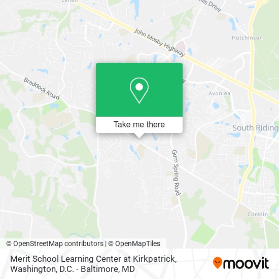 Merit School Learning Center at Kirkpatrick map