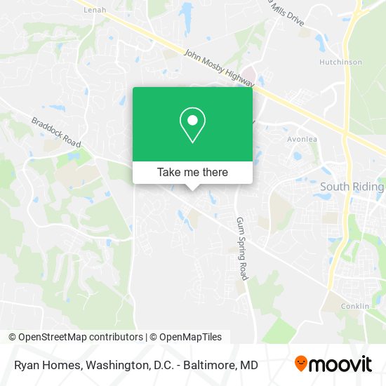 Ryan Homes map