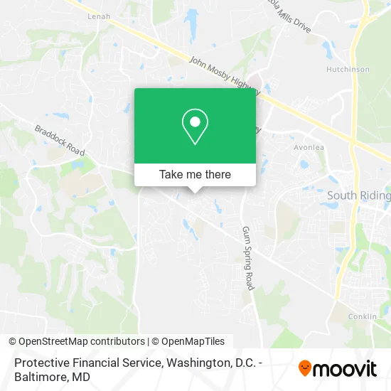 Mapa de Protective Financial Service