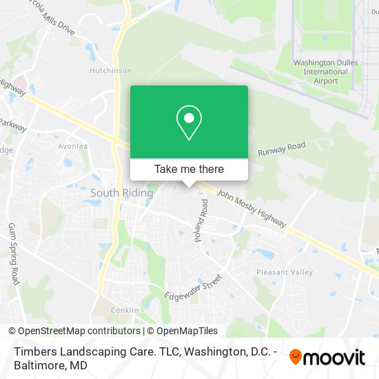 Timbers Landscaping Care. TLC map