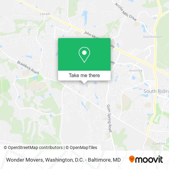 Wonder Movers map