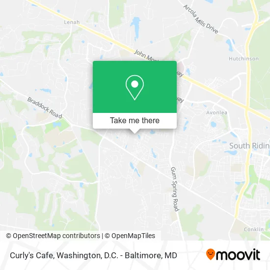 Curly's Cafe map