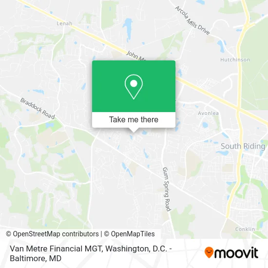 Van Metre Financial MGT map