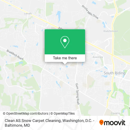Clean AS Snow Carpet Cleaning map