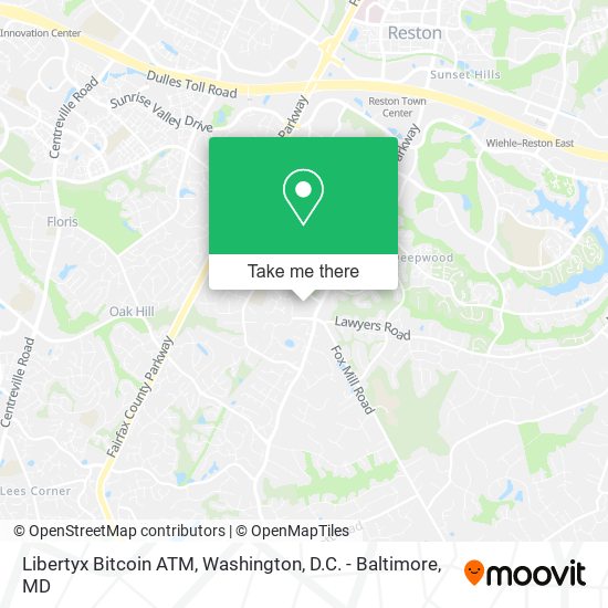 Mapa de Libertyx Bitcoin ATM