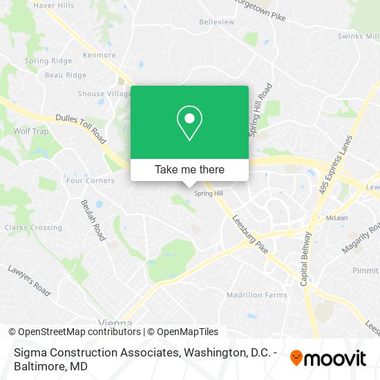 Mapa de Sigma Construction Associates