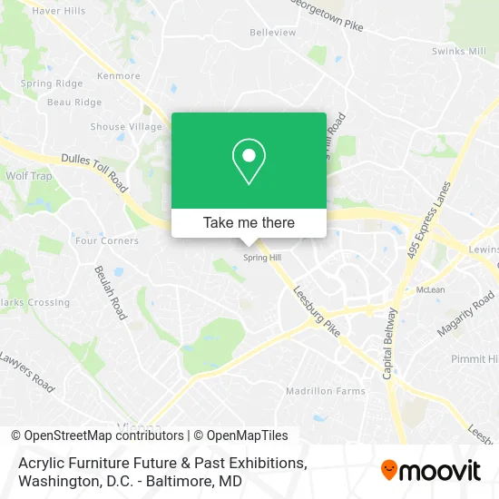 Acrylic Furniture Future & Past Exhibitions map