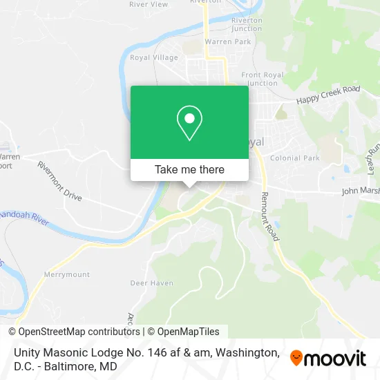 Unity Masonic Lodge No. 146 af & am map