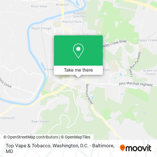 Top Vape & Tobacco map