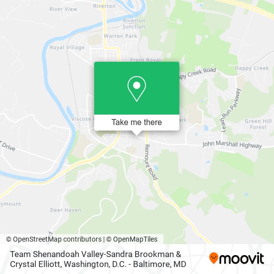 Team Shenandoah Valley-Sandra Brookman & Crystal Elliott map