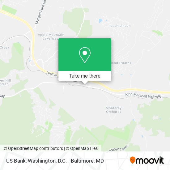 US Bank map