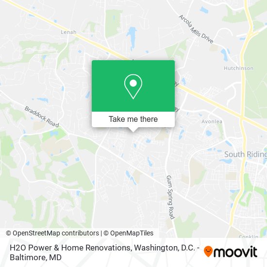 H2O Power & Home Renovations map