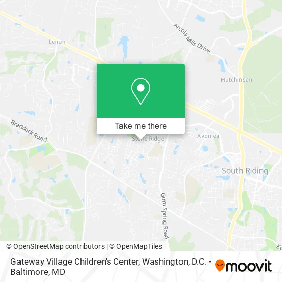 Gateway Village Children's Center map