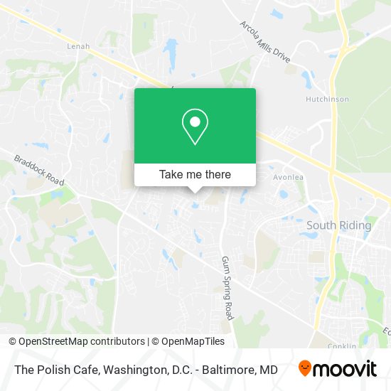 The Polish Cafe map