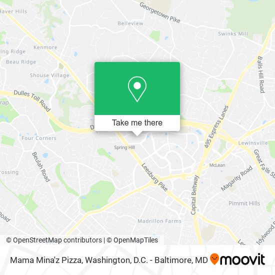 Mama Mina'z Pizza map