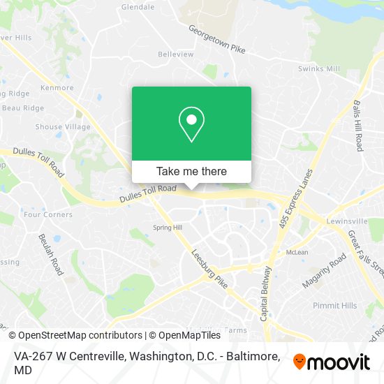 Mapa de VA-267 W Centreville