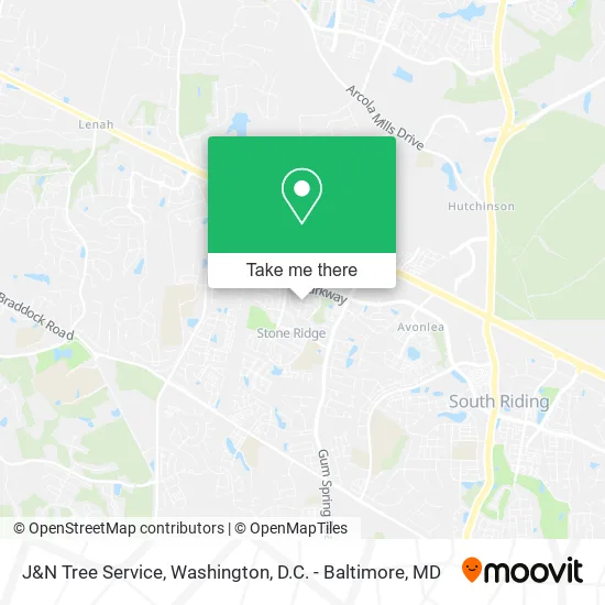 Mapa de J&N Tree Service