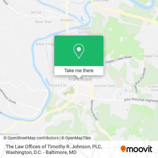 The Law Offices of Timothy R. Johnson, PLC map