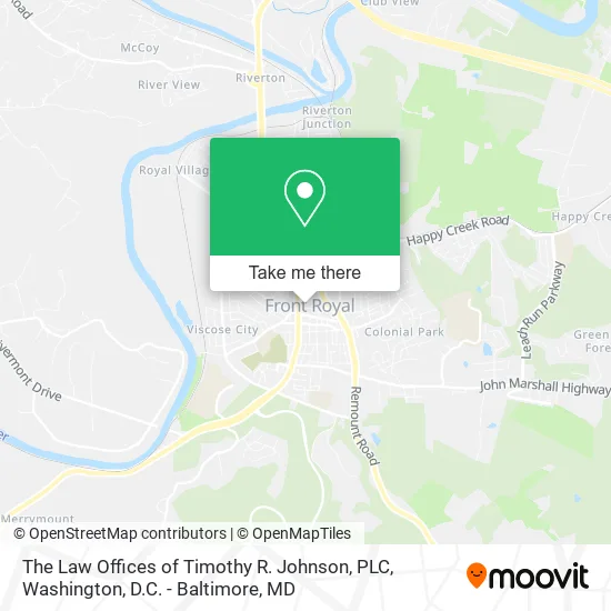 The Law Offices of Timothy R. Johnson, PLC map