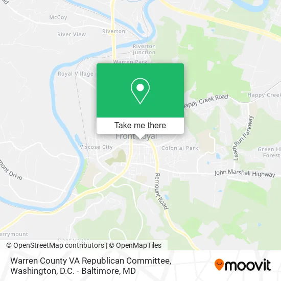 Warren County VA Republican Committee map