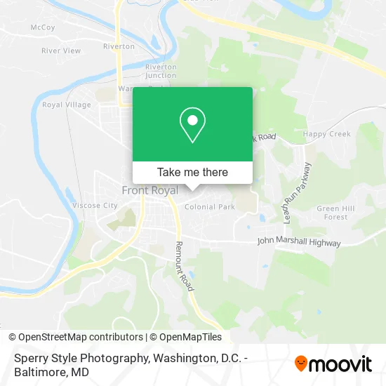 Sperry Style Photography map