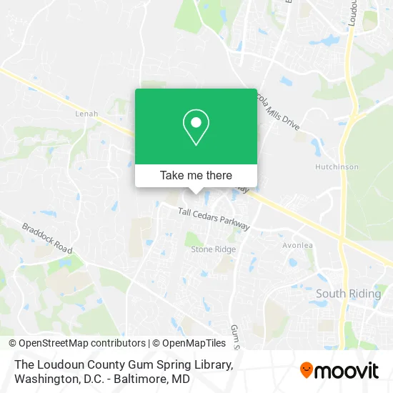 Mapa de The Loudoun County Gum Spring Library