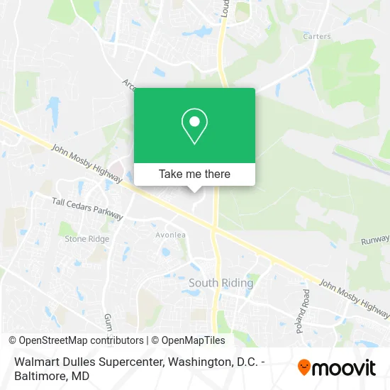 Walmart Dulles Supercenter map