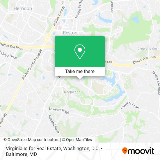 Mapa de Virginia Is for Real Estate