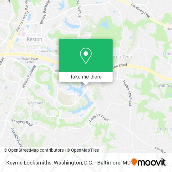 Keyme Locksmiths map