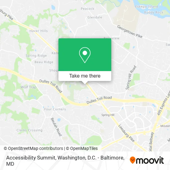 Accessibility Summit map