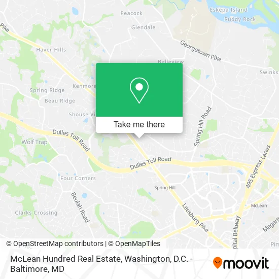 Mapa de McLean Hundred Real Estate