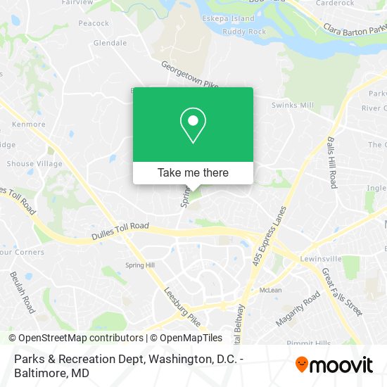 Parks & Recreation Dept map