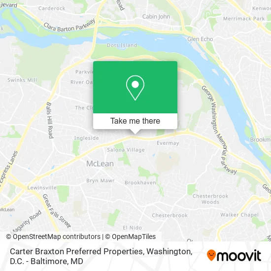 Carter Braxton Preferred Properties map