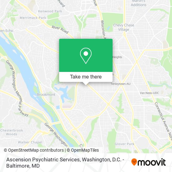 Ascension Psychiatric Services map