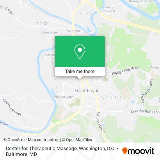 Mapa de Center for Therapeutic Massage