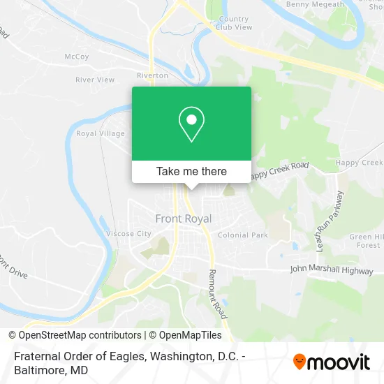 Fraternal Order of Eagles map