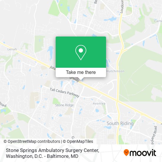 Stone Springs Ambulatory Surgery Center map