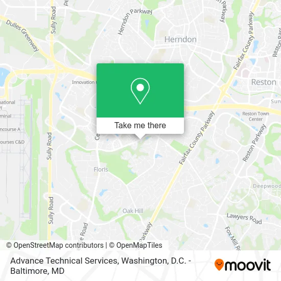 Advance Technical Services map