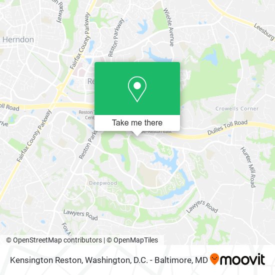 Mapa de Kensington Reston
