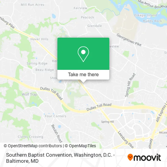 Mapa de Southern Baptist Convention