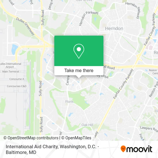 International Aid Charity map