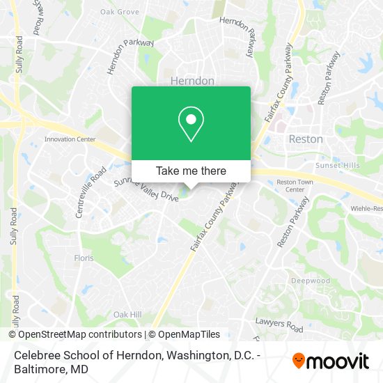 Mapa de Celebree School of Herndon