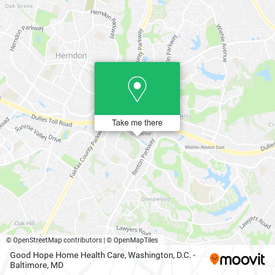 Good Hope Home Health Care map