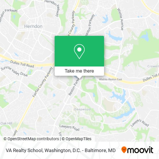 VA Realty School map