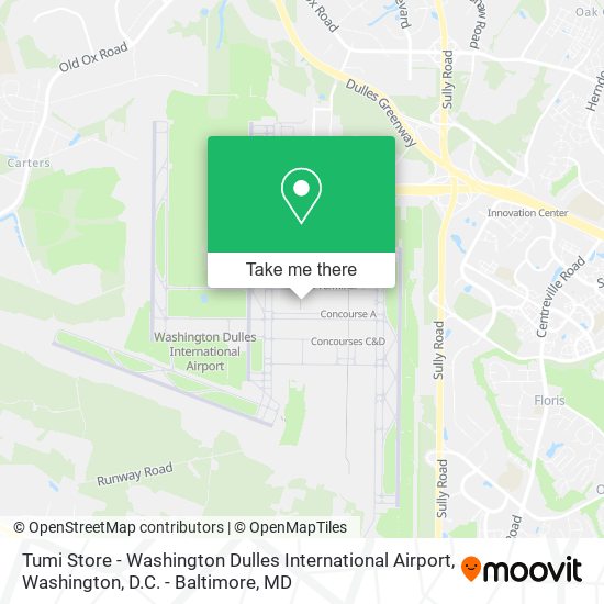 Tumi Store - Washington Dulles International Airport map