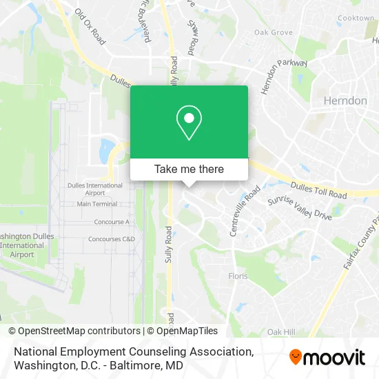 National Employment Counseling Association map