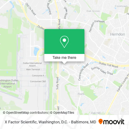 X Factor Scientific map