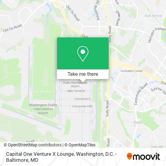 Capital One Venture X Lounge map