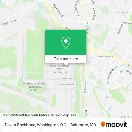 Devil's Backbone map