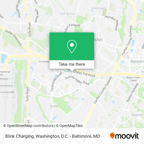 Blink Charging map